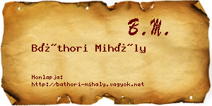 Báthori Mihály névjegykártya